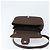 Borsa a Spalla Vala in Nylon Marrone e Argento di Salvatore Ferragamo Auth gh1918 - vista 16