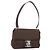Borsa a Spalla Vala in Nylon Marrone e Argento di Salvatore Ferragamo Auth gh1918 - vista 2