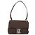 Borsa a Spalla Vala in Nylon Marrone e Argento di Salvatore Ferragamo Auth gh1918 - vista 3