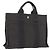 Hermès HERMES Handtasche Her Line PM Canvas Grau Silber Auth AMZ370 Braun