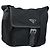Borsa a Spalla PRADA in Nylon Nero Argento Autentica BSZ143