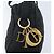 Christian Dior Schultertasche Nylon Schwarz Gold Auth mr2173 Golden - Ansicht 14