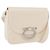 Borsa a spalla PRADA in pelle verniciata avorio argento Auth LNZ602 Crudo
