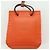 Hermès HERMES Orange Charm Tasche Leder Orange Auth BSZ505 - Ansicht 6