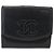 Billetera Bifold CHANEL de Piel Caviar Negra Oro CC Auth bs34177 Negro Dorado - vista 2