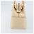 Borsa a mano Salvatore Ferragamo in pelle beige argento Auth bs34125 - vista 4