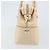 Borsa a mano Salvatore Ferragamo in pelle beige argento Auth bs34125 - vista 5
