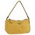 PRADA Bolsa Pouch de Nylon Amarillo Plata Auth AMZ450
