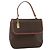 Céline Borsa a mano in tela Macadam CELINE in pelle PVC marrone oro Auth ka3426