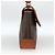 Céline Borsa a mano in tela Macadam CELINE in pelle PVC marrone oro Auth ka3426 - vista 4