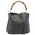 Borsa a mano in pelle Gucci Bamboo 2way Nera Oro 001 1705 1638 Auth BSZ495