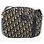 Borsa a Spalla in Tela Trotter Christian Dior Nera Oro Auth LNZ705 Nero D'oro