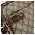 Gucci Borsa GG Supreme Web Sherry Line in PVC beige e oro 93 02 049 Auth 173907 D'oro - vista 14