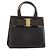Borsa a mano Vala in pelle marrone e oro Salvatore Ferragamo Auth gh1974 D'oro