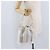 Borsa a mano Burberry Nova Check in tela e pelle argento e bianco Auth SW2175 - vista 23