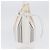Borsa a mano Burberry Nova Check in tela e pelle argento e bianco Auth SW2175 - vista 5