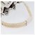 Borsa a mano Burberry Nova Check in tela e pelle argento e bianco Auth SW2175 - vista 7