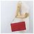 Borsa a mano FENDI in pelle rossa e oro Auth ka3300 Rosso D'oro - vista 24