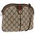 Borsa Gucci GG Supreme Web Sherry Line in PVC beige e oro 904 02 047 Auth gh1981 D'oro