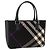 Borsa a mano in lana con motivo Nova Check Burberry Nera Auth YKZ271A Nero