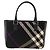 Borsa a mano in lana con motivo Nova Check Burberry Nera Auth YKZ271A Nero - vista 2