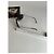 Vintage Loewe randlose Sonnenbrille Silber Schwarz - Ansicht 6