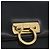 Borsa a Spalla Gancini in Pelle Nera e Oro Auth AMZ412 di Salvatore Ferragamo Nero D'oro - vista 14