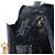 Borsa a Spalla Gancini in Pelle Nera e Oro Auth AMZ412 di Salvatore Ferragamo Nero D'oro - vista 19