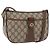 Borsa Sherry Line GG Supreme Web di GUCCI in PVC beige e oro 89 02 032 Auth LNZ595 D'oro