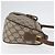 Borsa Sherry Line GG Supreme Web di GUCCI in PVC beige e oro 89 02 032 Auth LNZ595 D'oro - vista 4