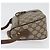 Borsa Sherry Line GG Supreme Web di GUCCI in PVC beige e oro 89 02 032 Auth LNZ595 D'oro - vista 5