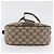 Borsa Sherry Line GG Supreme Web di GUCCI in PVC beige e oro 89 02 032 Auth LNZ595 D'oro - vista 9