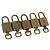 LOUIS VUITTON Conjunto de 5 Candados de Metal Dorado LV Auth 173289