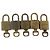 LOUIS VUITTON Conjunto de 5 Candados de Metal Dorado LV Auth 173289 - vista 3
