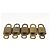 LOUIS VUITTON Conjunto de 5 Candados de Metal Dorado LV Auth 173289 - vista 5