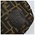 Borsa a Spalla in Tela Zucca FENDI Nera Marrone Auth ARZ659 Nero - vista 14