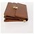 SAINT LAURENT Pochette in Pelle 2 Set Marrone CC Auth bs34000 - vista 4