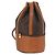 Céline Borsa a spalla in tela Macadam CELINE in pelle PVC marrone oro Auth ARZ131A D'oro