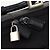 Borsa Boston PRADA in nylon nero argento autentica 173960A - vista 17