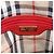 Borsa a mano Burberrys in pelle 2 vie rossa e oro Auth AMZ371 Rosso D'oro - vista 18