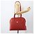 Borsa a mano Burberrys in pelle 2 vie rossa e oro Auth AMZ371 Rosso D'oro - vista 24