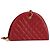 CHANEL Borsa a Spalla Matelassé in Pelle di Agnello Rossa Oro CC Auth AMZ168A Rosso D'oro
