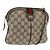 Borsa Sherry Line GG Supreme Web di GUCCI in PVC beige e oro 904 02 047 Auth AMZ376 D'oro