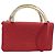 BALLY Borsa a Mano in Pelle 2 vie Rossa Oro Auth YKZ519A Rosso D'oro