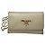 Vintage Prada Leather Card / Key Holder White