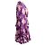 Vestido Emery Cassis Blur da Ulla Johnson Roxo - vista 2