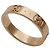 Anello Gucci Icon Slim in oro rosa e rosa D'oro - vista 4
