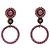 Orecchini a goccia in strass rosa Christian Dior