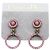 Orecchini a goccia in strass rosa Christian Dior - vista 14