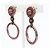 Orecchini a goccia in strass rosa Christian Dior - vista 4